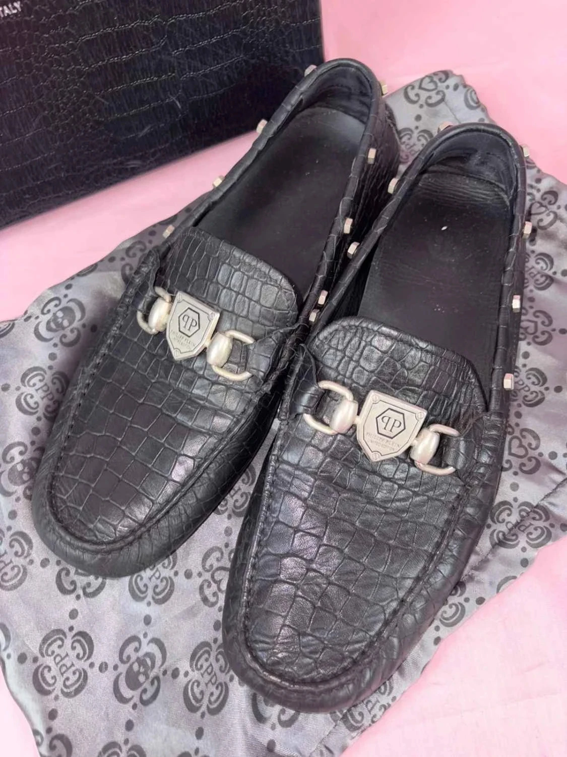 Philippe men's loafers, Philipp Plein, super condition, size 42 – photo 3
